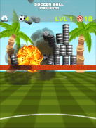 Soccer Ball Knockdown - aim, flick and tumble cans screenshot 15