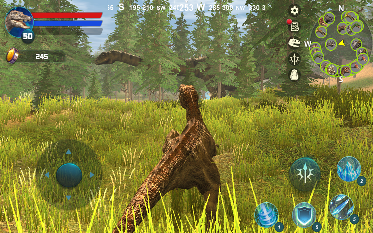 Jogo de Dinossauro Baryonyx Simulator Para Celular Android ios Gameplay  Parte 12 