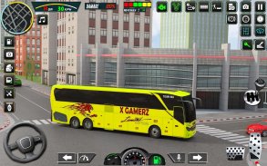 अमेरिकन शहर बस ड्रायव्हिंग खेळ screenshot 4