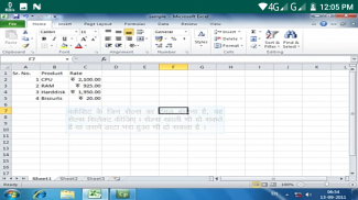 Learn M S Excel 2010 in Hindi screenshot 1