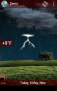 Animated Weather Widget, Clock screenshot 3