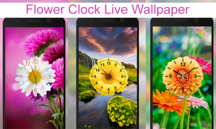 Flower Clock live wallpaper screenshot 5