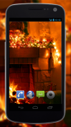 4K Xmas Fireplace Video Live Wallpaper screenshot 1