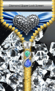 Diamond Zipper Lock Screen screenshot 0