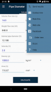 Pipe Diameter Calculator screenshot 0