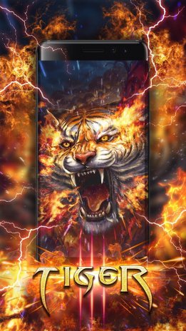 34 Wallpaper Gambar Harimau Api Richi Wallpaper