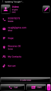 Dialer Gloss Black Pink Theme screenshot 5