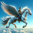 Jeu de cheval volant: Licorne