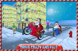 Crazy Santa Moto Gift Delivery screenshot 10