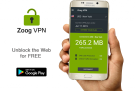 ZoogVPN - Internet freedom, security and privacy screenshot 0