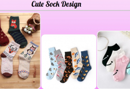 Cute Sock Design screenshot 1