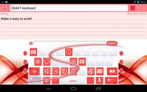 SlideIT Abstract Red Skin screenshot 2