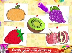 Drawing populer fruits for kid screenshot 0