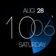 ZION Blue - digital watch face screenshot 4