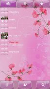 Dialer theme PinkFlower Glas screenshot 5