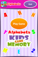 Alphabets - Kids Memory Game screenshot 0