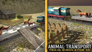 Animal Transport Train Sim 3D screenshot 12