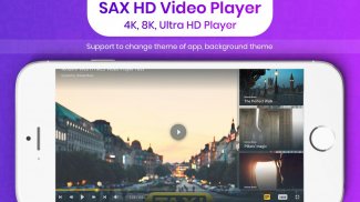 SAX HD Video Player - 4K, 8K, Ultra HD Player screenshot 1