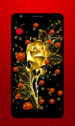 Golden Rose Live Wallpaper HD screenshot 1