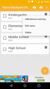 School Backpack Checklist screenshot 1
