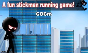 Stickman Roof Running screenshot 2