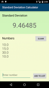 Standard Deviation Calculator screenshot 0