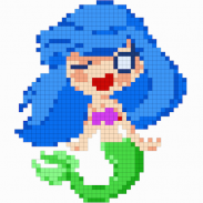 Mermaid Color by Number - Sandbox Coloring Pages screenshot 6