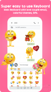 Love Couple Emoji Sticker Keyboard screenshot 1