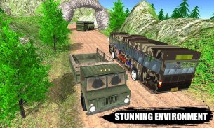 Offroad Army Bus Driving: New Army Games 2021 screenshot 3