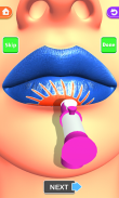 입술은 끝났다! 3D 립 아트 ASMR 게임 만족 screenshot 12