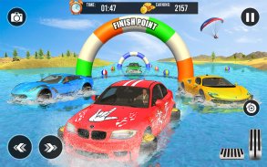 Crazy Car Water Surfing Games screenshot 1