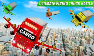 Flying Cargo Transport Truck Transform Robot Games screenshot 1