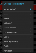 Climbing Grades Table screenshot 3