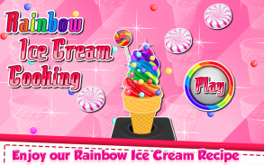 Rainbow Ice Cream Cooking screenshot 0