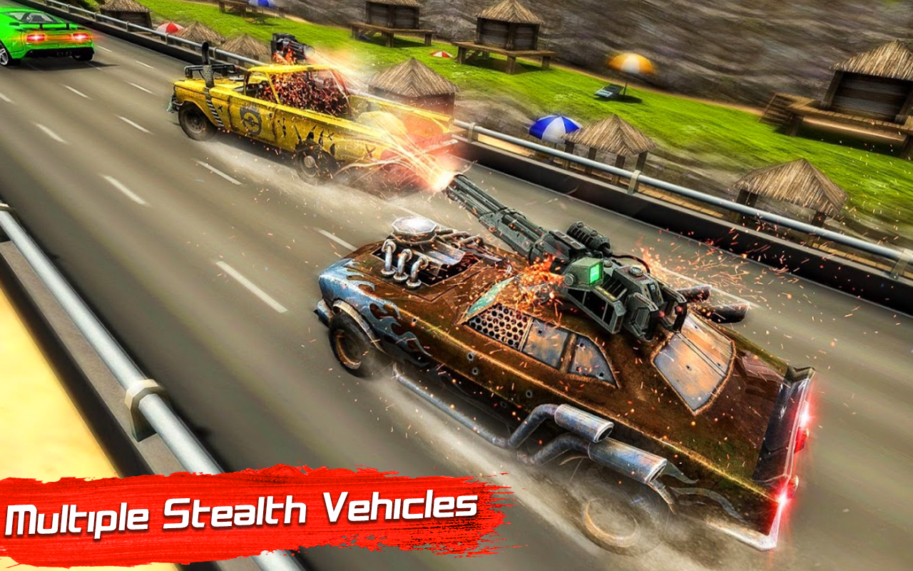 Crazy Death Car Race Shooting Games