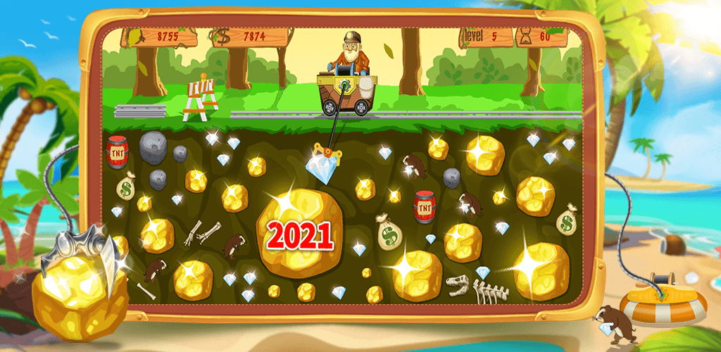 Gold Miner Classic - An old school arcade game 