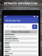 VIN Decoder VAG screenshot 6