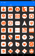 Inverted White and Orange Icon Pack Free screenshot 8