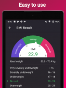 EzyBMI - BMI Calculator screenshot 2