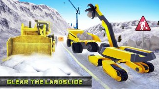 permainan bajak salju truk mesin excavator salju screenshot 3