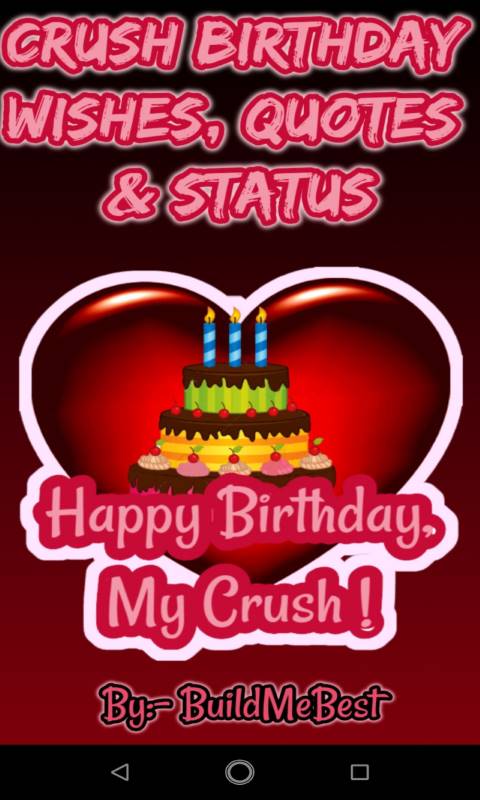 Birthday Wishes For Crush Greeting Cards Message Appcoins