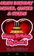 Birthday Wishes for Crush, Greeting Cards, Message screenshot 0