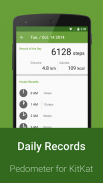 Pedometer for KitKat screenshot 2