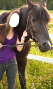 घोड़े की तस्वीर के साथ महिला screenshot 1