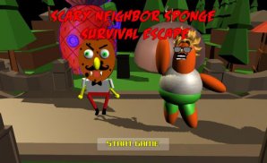 Scary Neighbor Sponge Survival Escape screenshot 0