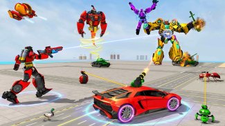 Flying Robot Car Game screenshot 1