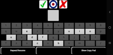 25 WPM CW Morse code trainer screenshot 2