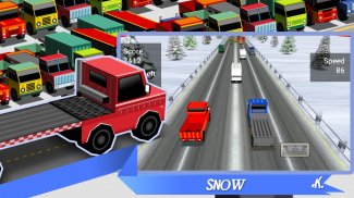 Truck Traffic Racing3D screenshot 1