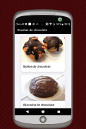 Recetas de Chocolate screenshot 1