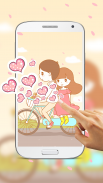 Cute Love Live Wallpaper screenshot 1